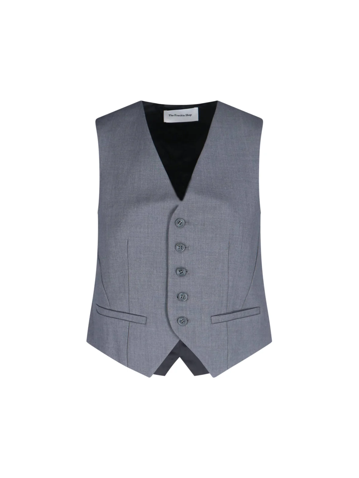 The Frankie Shop Lyocell-Rayon Wool Waistcoat