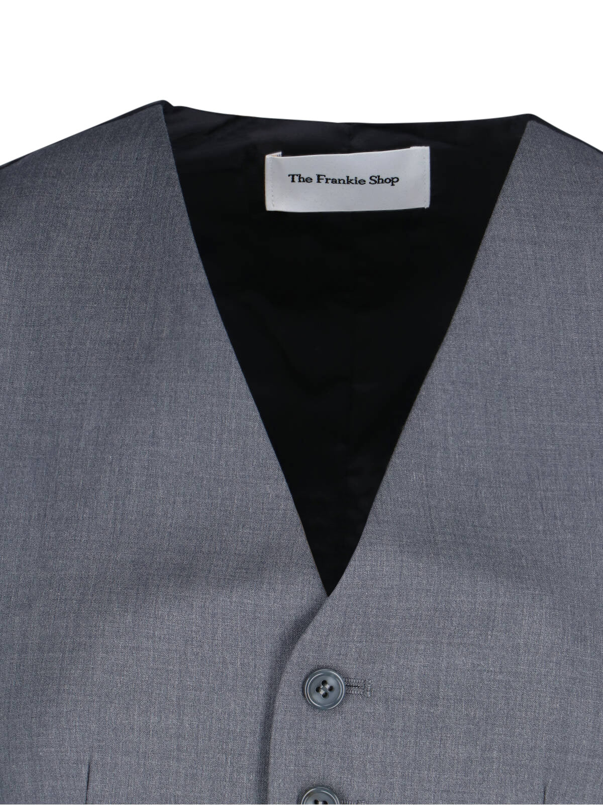 The Frankie Shop Lyocell-Rayon Wool Waistcoat - Image 3