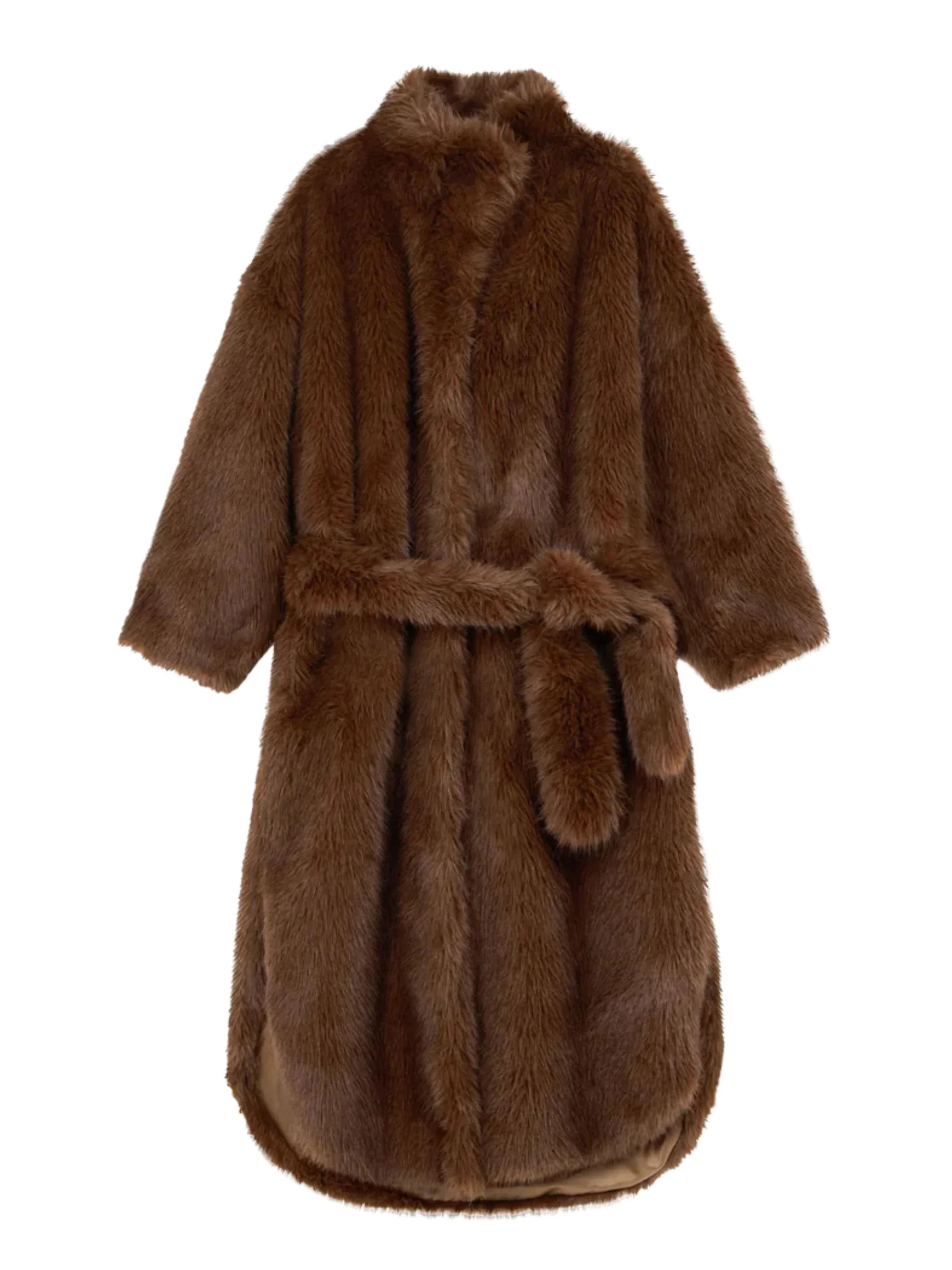 THE FRANKIE SHOP Ravello Faux Fur Robe Coat