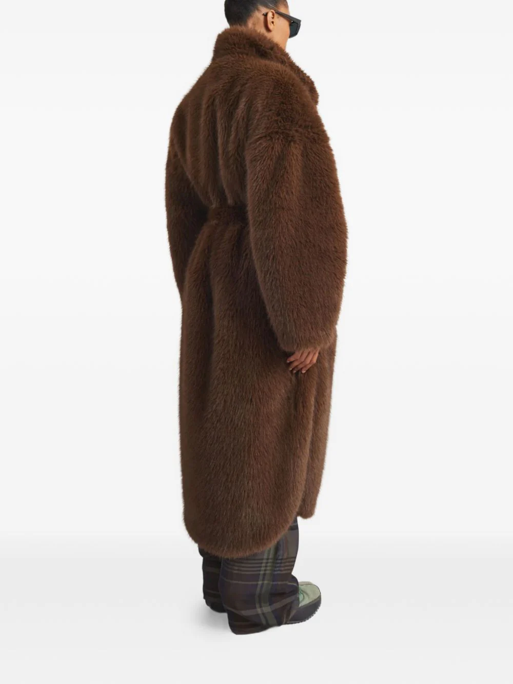 THE FRANKIE SHOP Ravello Faux Fur Robe Coat - Image 6