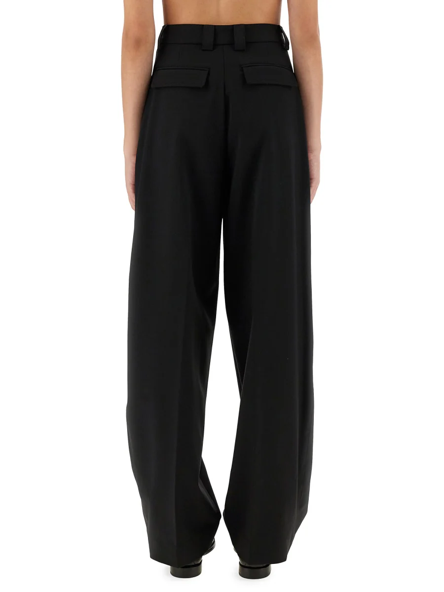 Thelatest THE LATEST Pleated Front-zip Trousers - Image 4