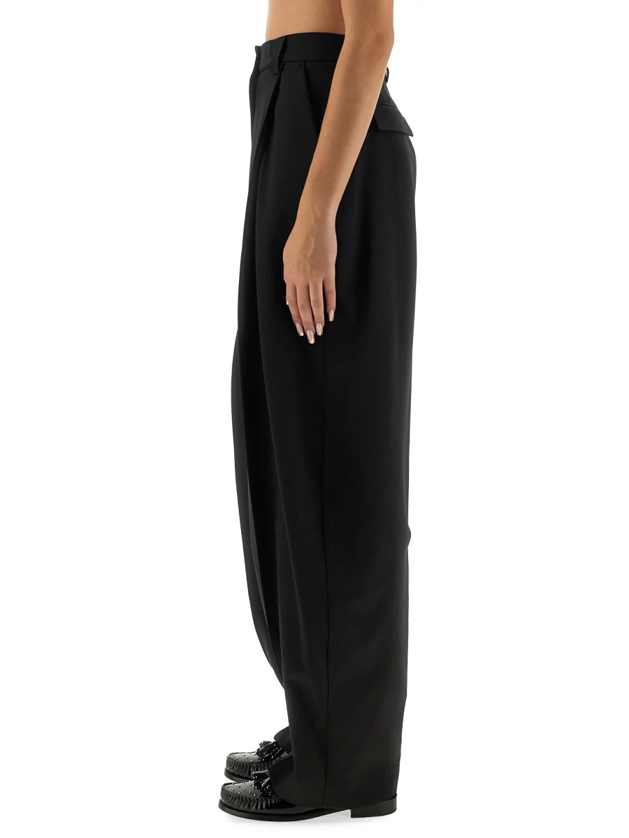Thelatest THE LATEST Pleated Front-zip Trousers - Image 7