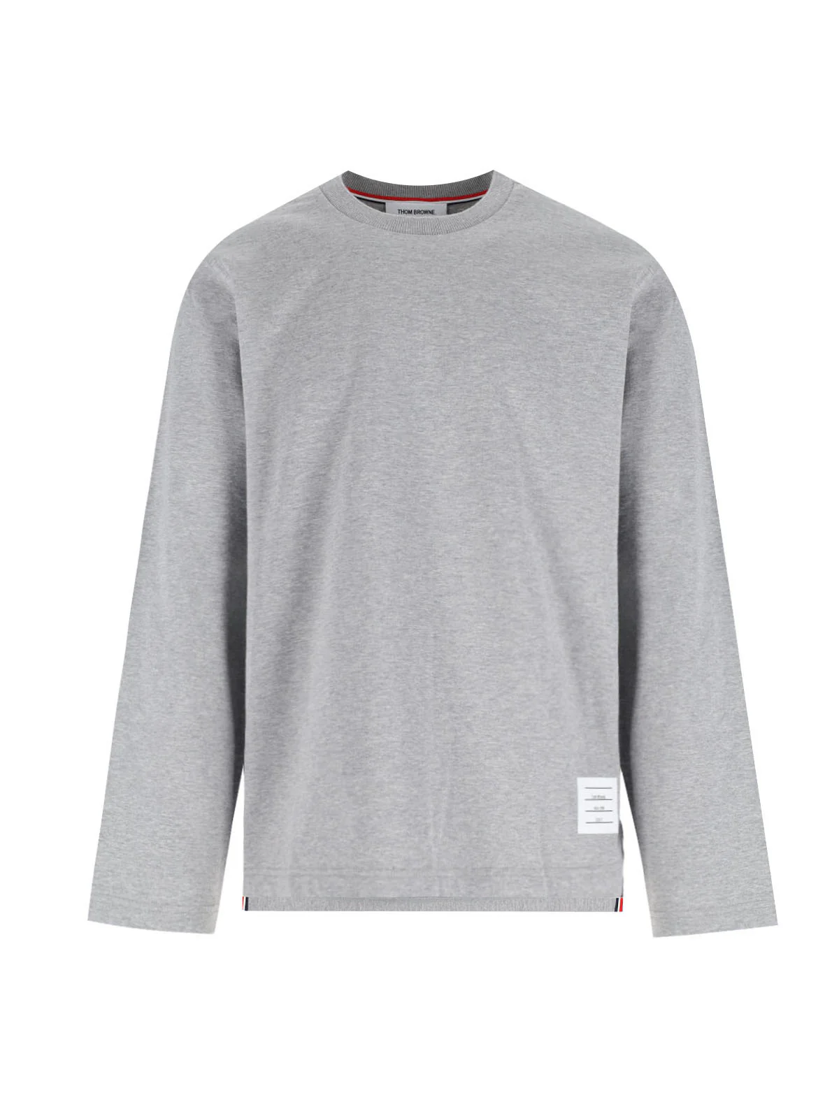 Thom Browne 100% Cotton Men’s Classic Crewneck T-Shirt - Image 2