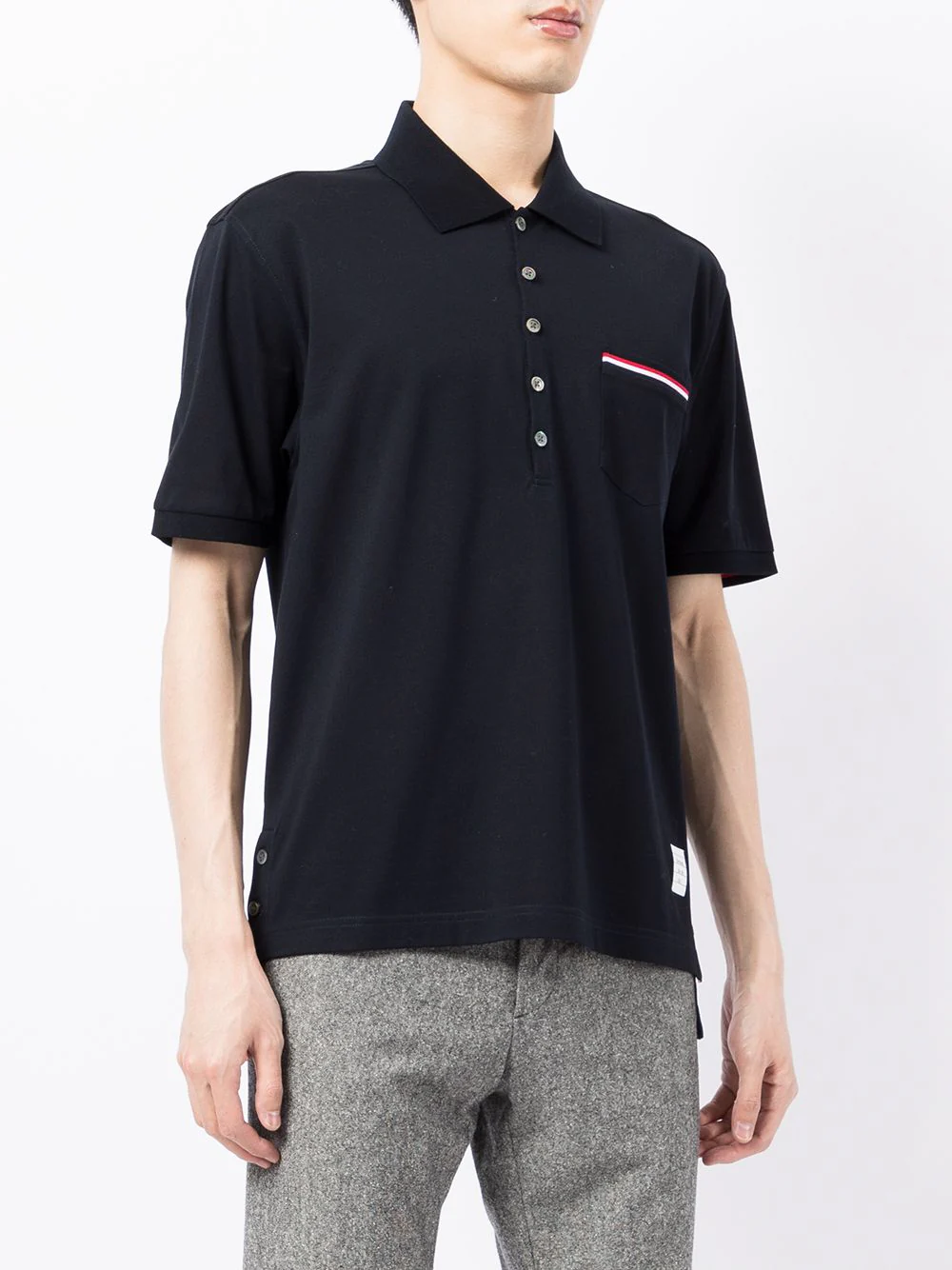 THOM BROWNE Pique Pocket Polo - Image 2