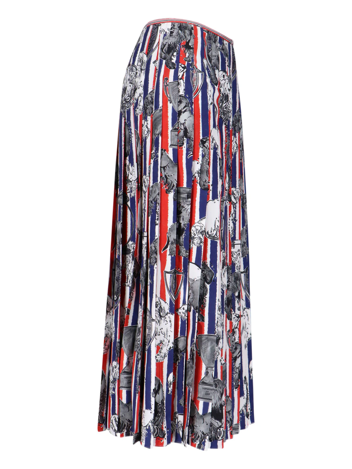 Thom Browne Silk Patterned Mini Skirt - Image 3