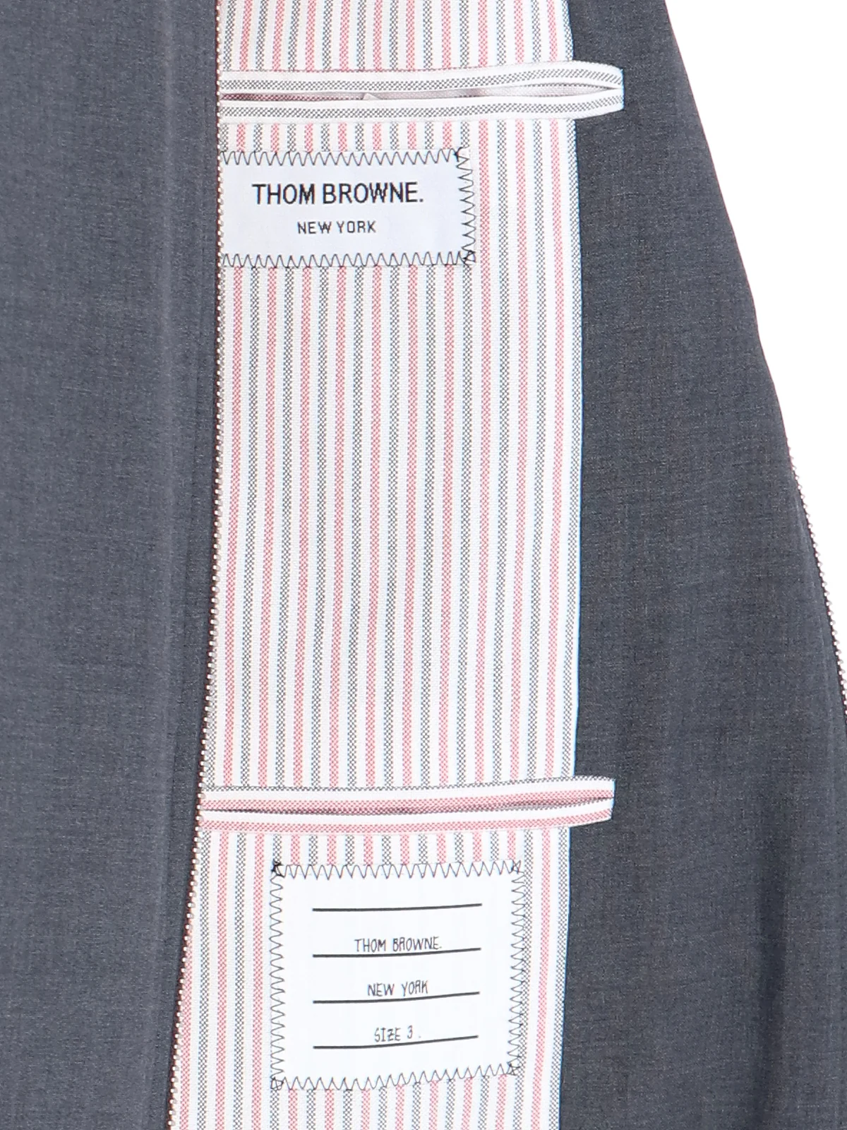Thom Browne Tailored 100% Wool Jacket with Cotton & Cupro Lining - Image 4