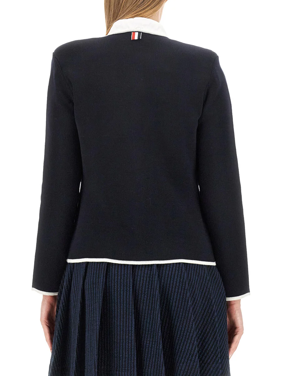 THOM BROWNE Unconstructed 4-Bar Single-breasted Blazer - Image 3