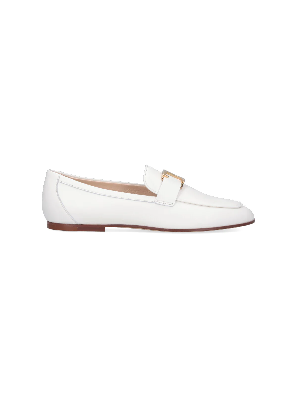 Tod`s Tod’s Inspired Light & Natural Calf Leather Flat Shoes for Women