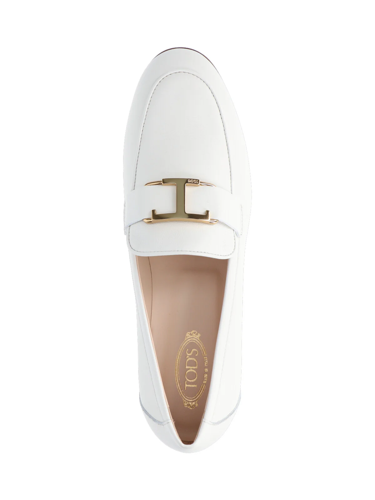 Tod`s Tod’s Inspired Light & Natural Calf Leather Flat Shoes for Women - Image 5