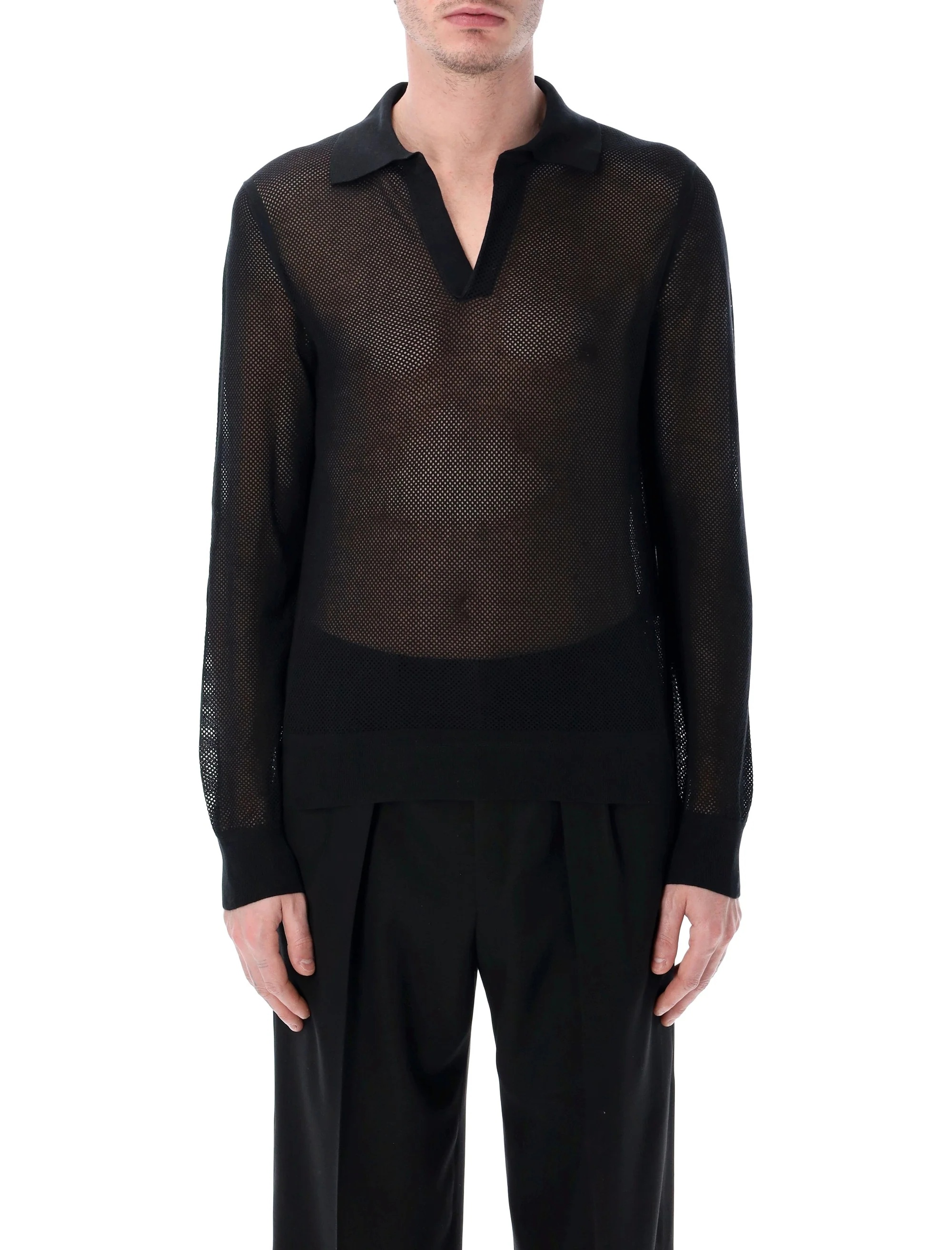 Tom Ford Cotton and Silk Mesh Sweater