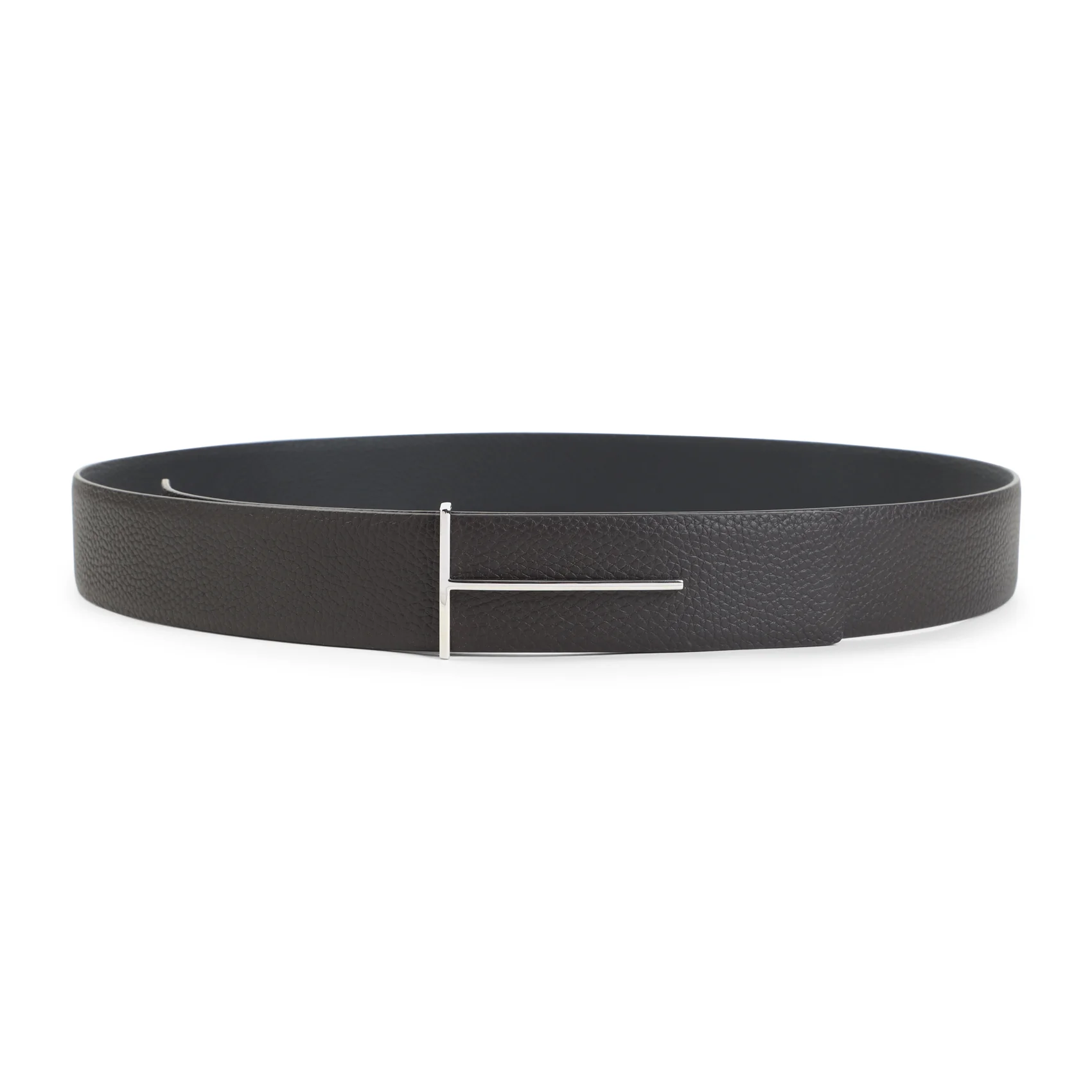 Tom Ford Grain Leather Slim T Reversible Belt - Image 2