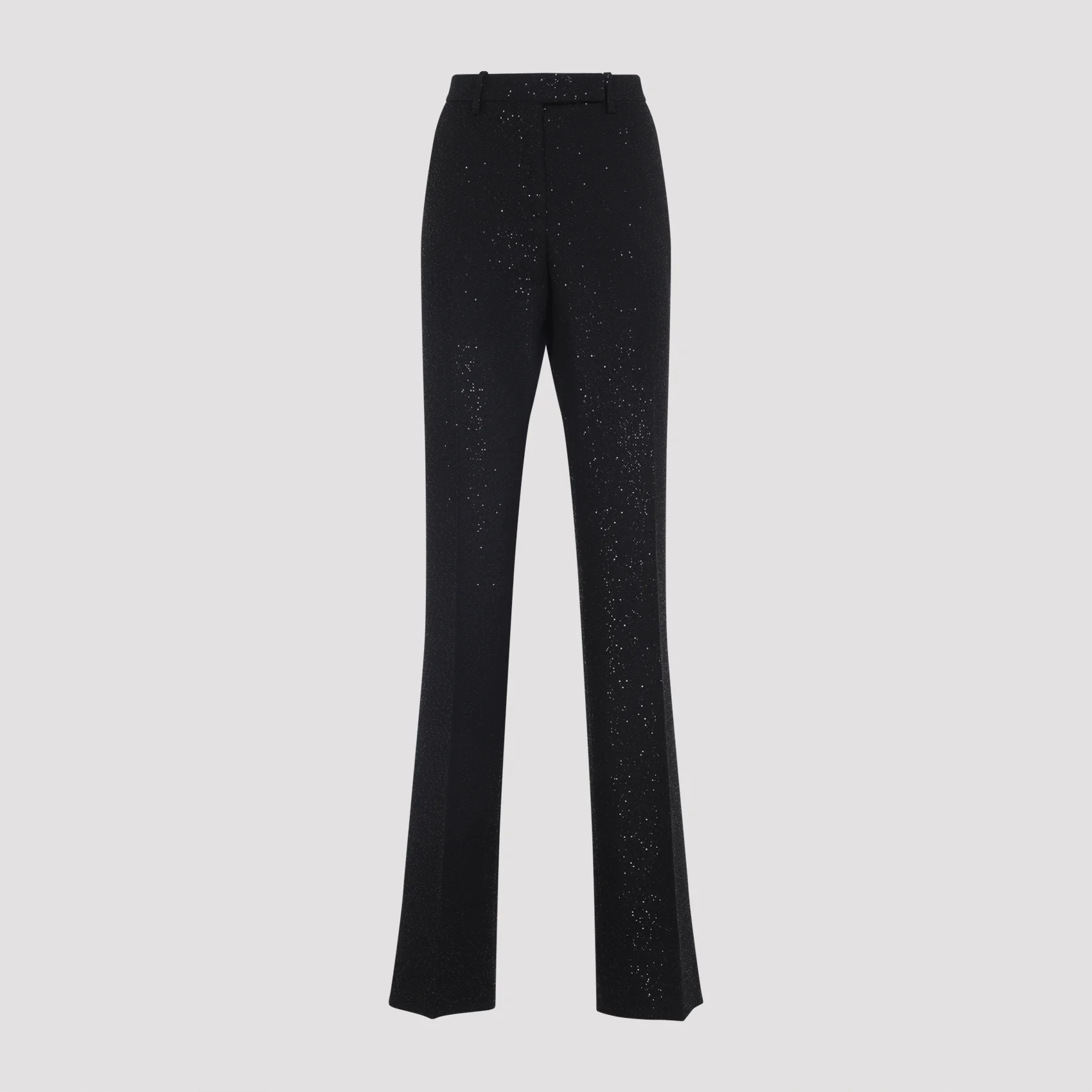 Tom Ford Sequined Wool Blend Crepe Tailored Straight Pants