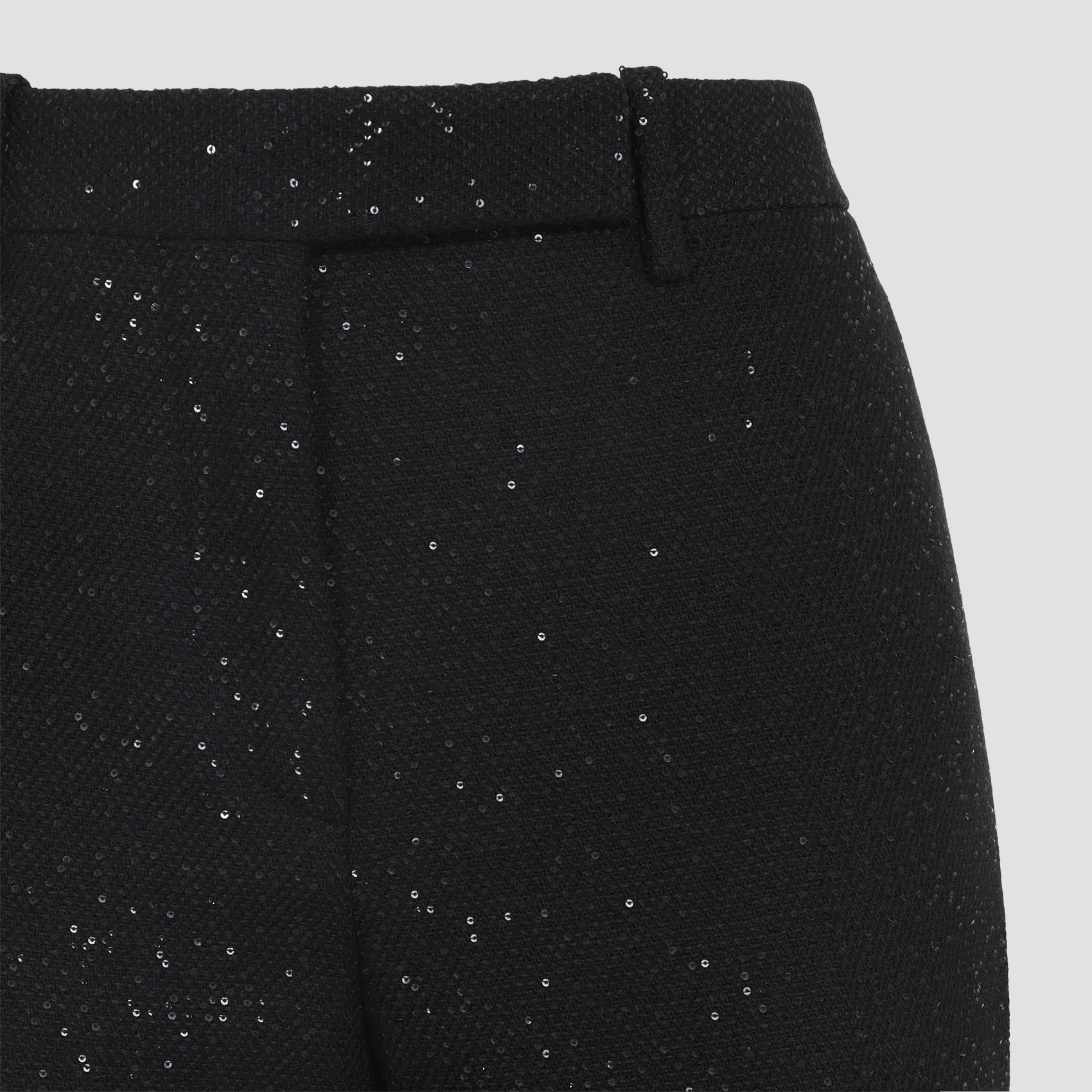 Tom Ford Sequined Wool Blend Crepe Tailored Straight Pants - Image 5