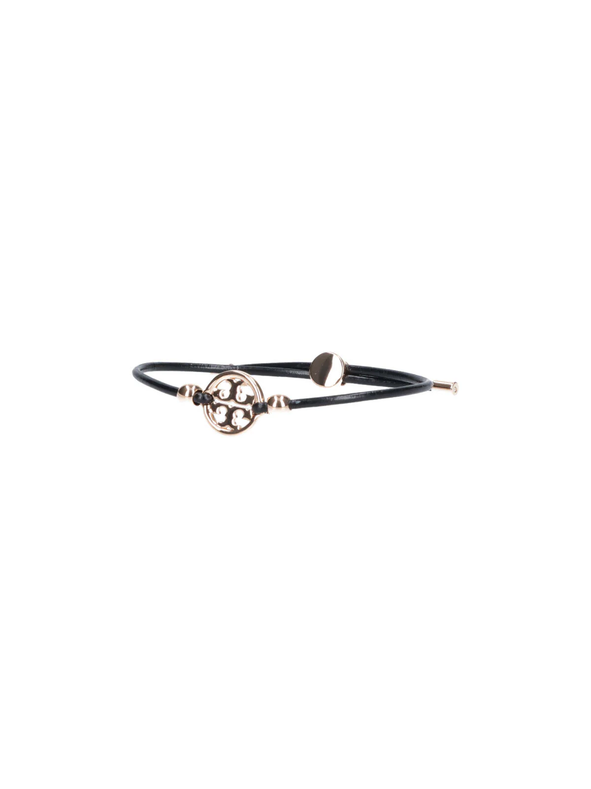 Tory Burch Bonded Leather, Brass & Cubic Zirconia Stud Earrings - Image 3