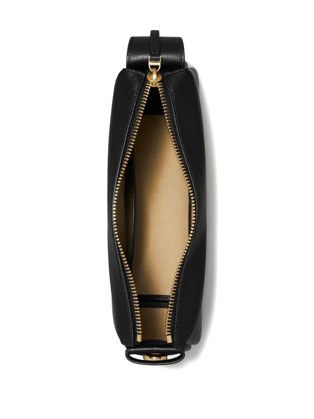 Tory Burch Leather Shoulder Handbag with Deep-Zip Pocket - Image 5
