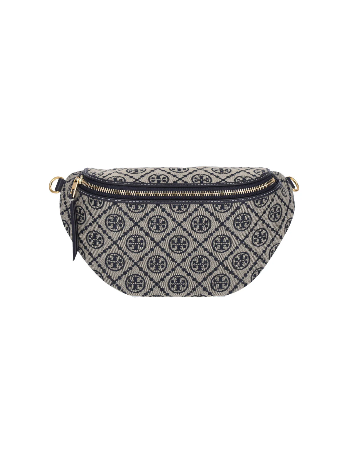 Tory Burch Leather-Trim Mini Bag in Cotton-Blend Canvas
