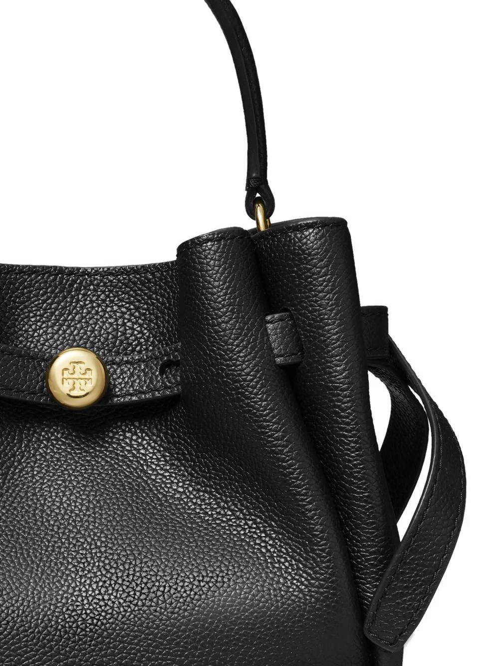 Tory Burch Mini Leather Bucket Handbag - Image 4
