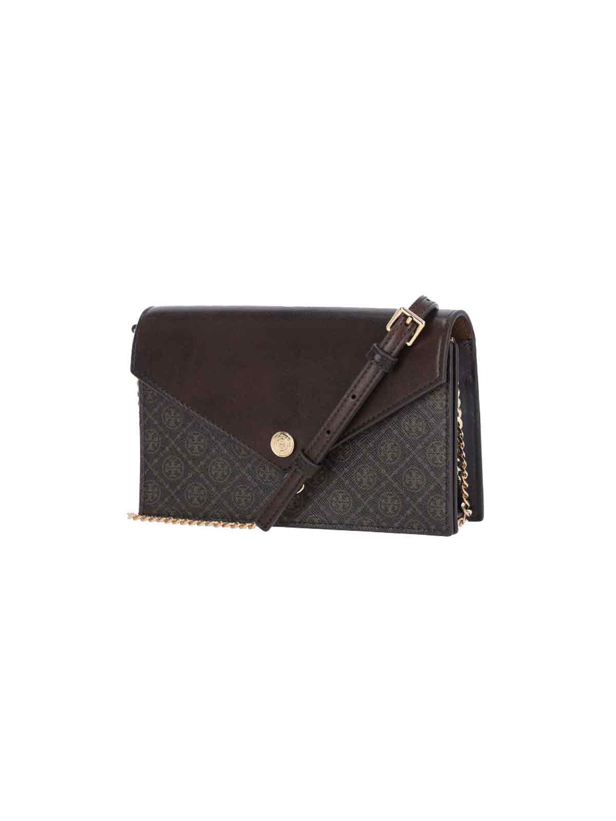Tory Burch? Mini Wallet (Brown) - Women's Cotton & Leather Trim - Image 3