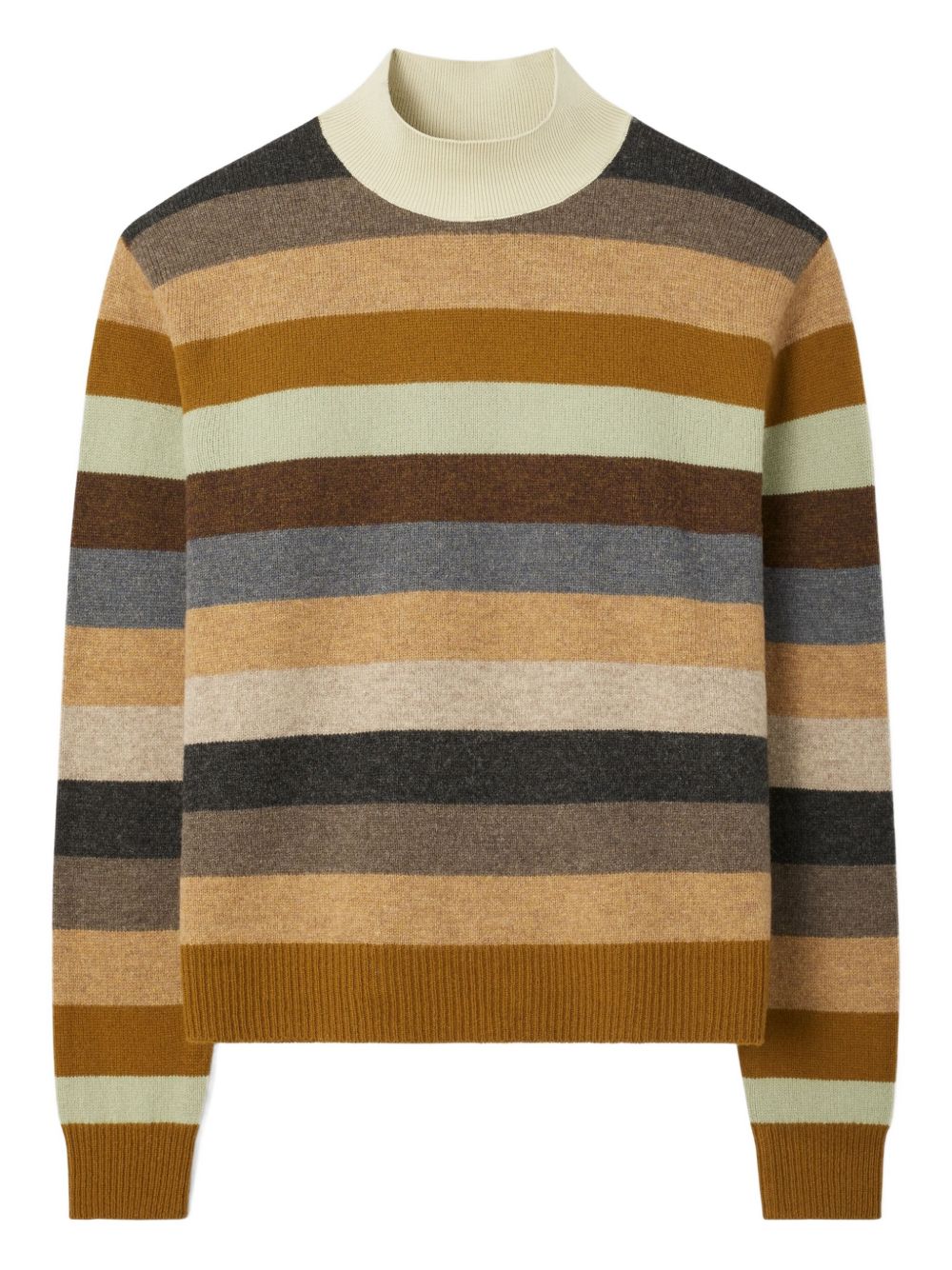 TORY BURCH Striped Merino Wool Sweater - Image 5