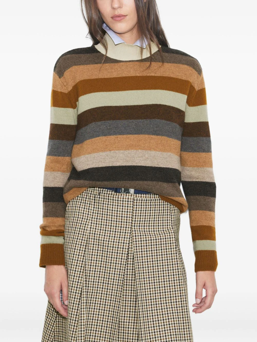 TORY BURCH Striped Merino Wool Sweater - Image 6
