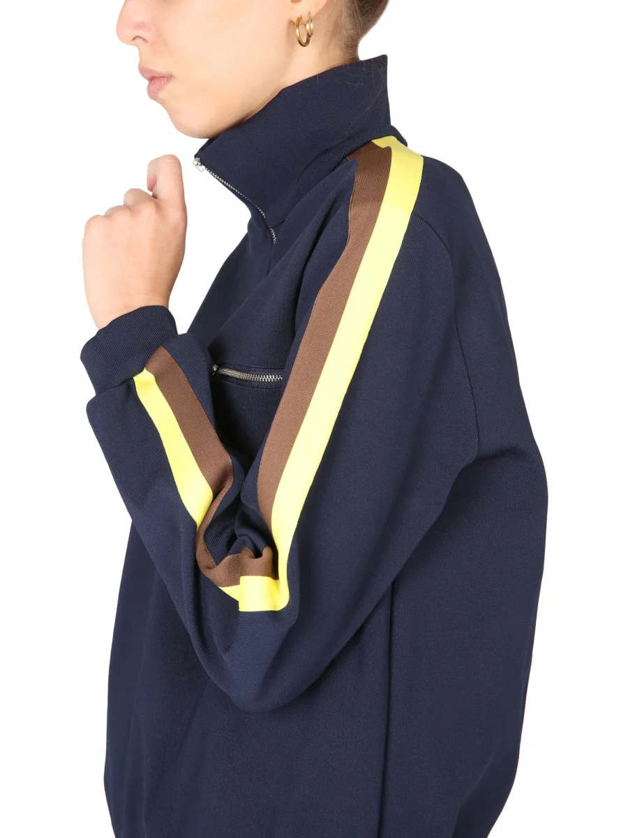 TORY BURCH Sweatshirt with Front Zipper - Image 4