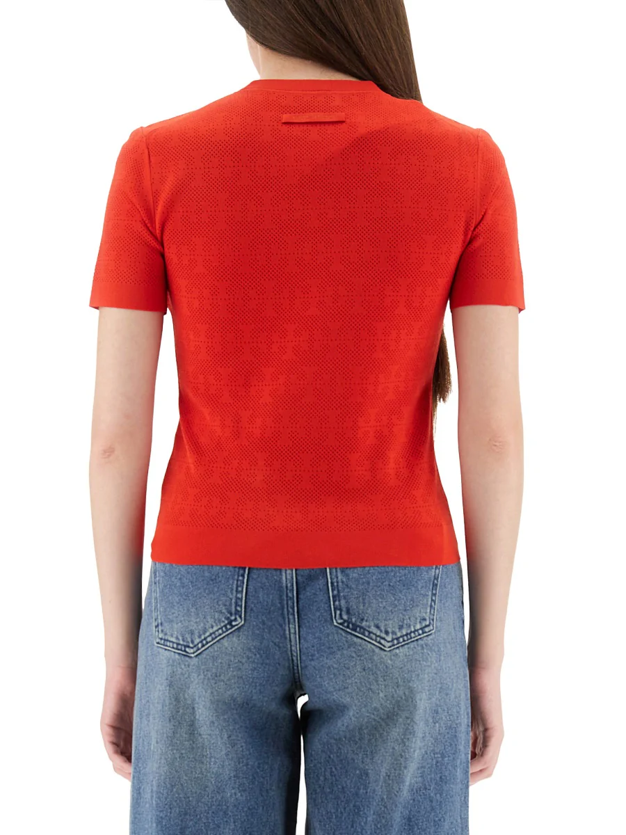 TORY BURCH T-Monogram Viscose Blend Top