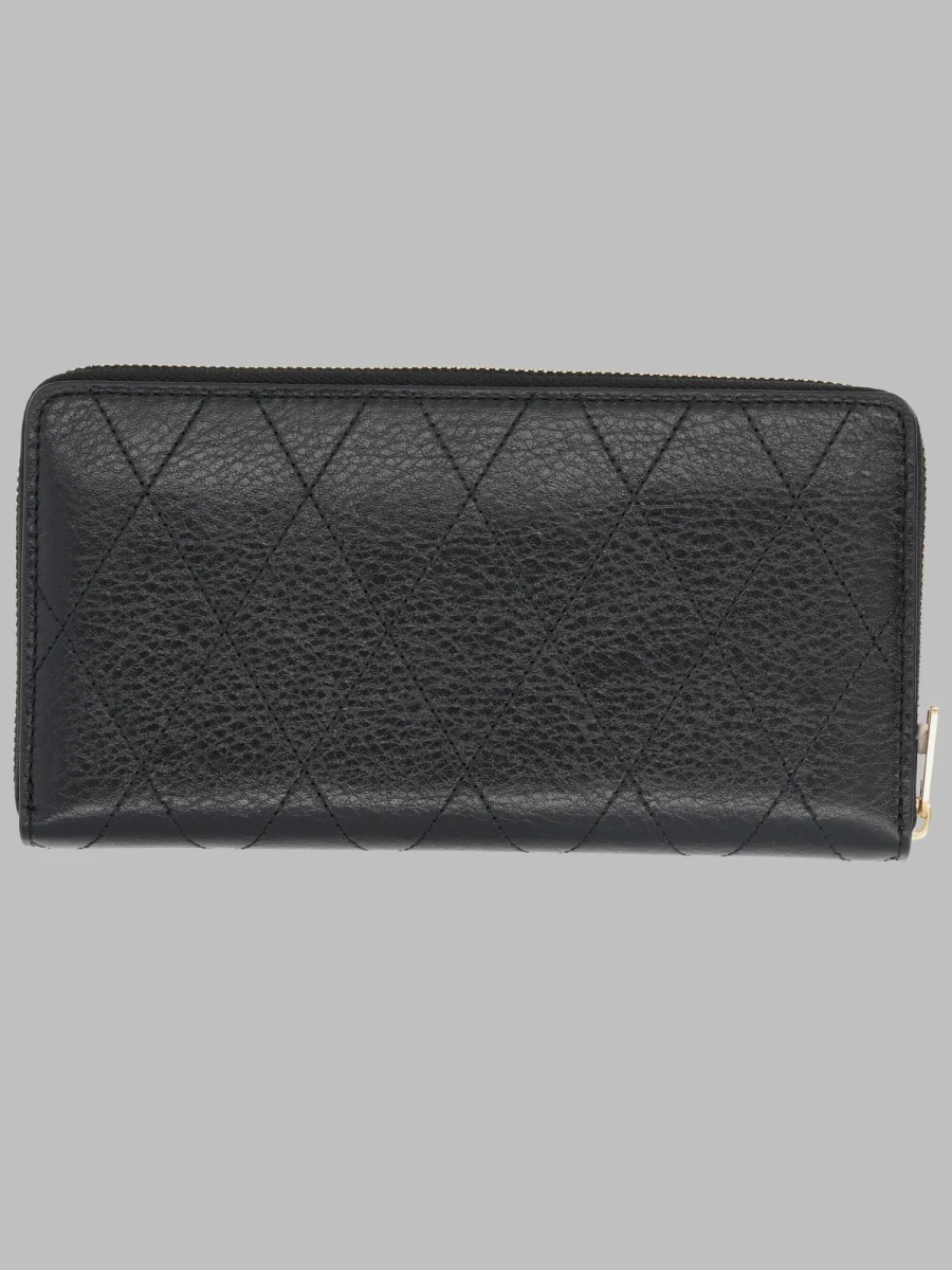 Tory Burch Women’s Leather Wallet with Cowhide Trim and Polyester Lining - Image 2