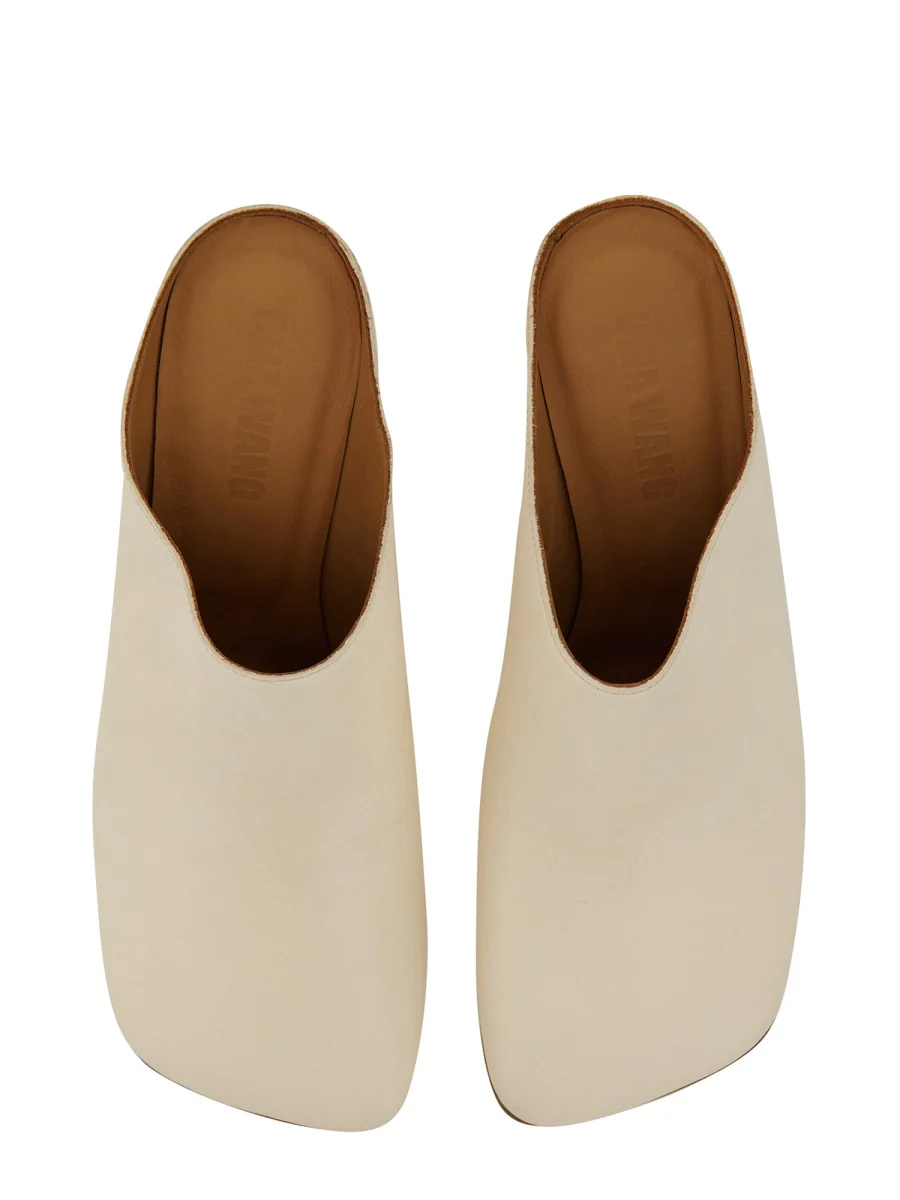 UMA WANG Square-toe Leather Mules - Image 2