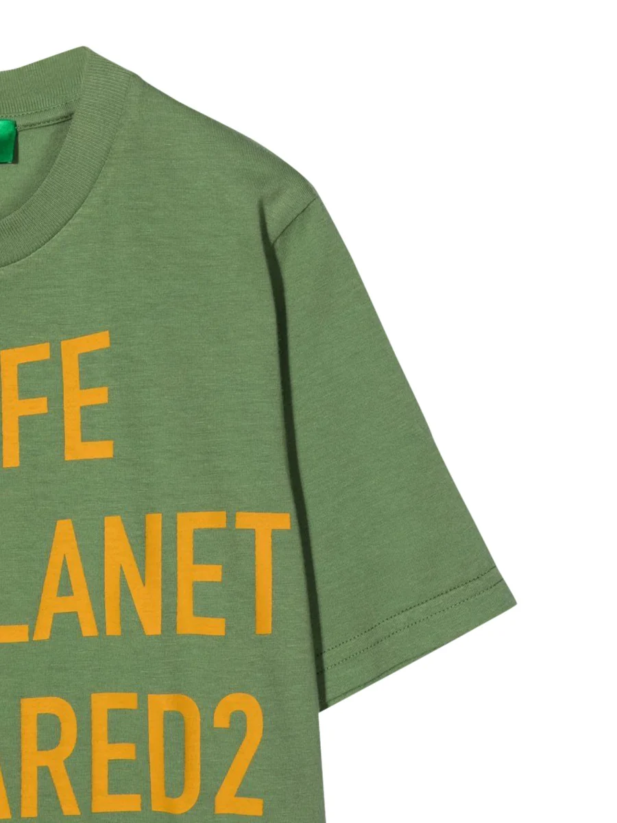 Unisex Kids Cotton T-Shirt - DSQUARED Mini Style - Image 3