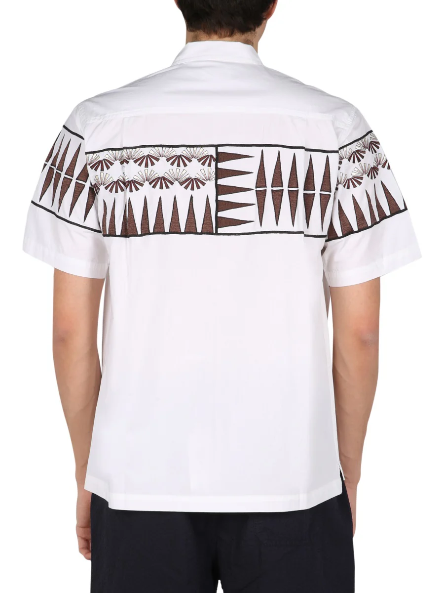 Universal Works Men's Embroidered Pointed Collar Shirt - Image 3