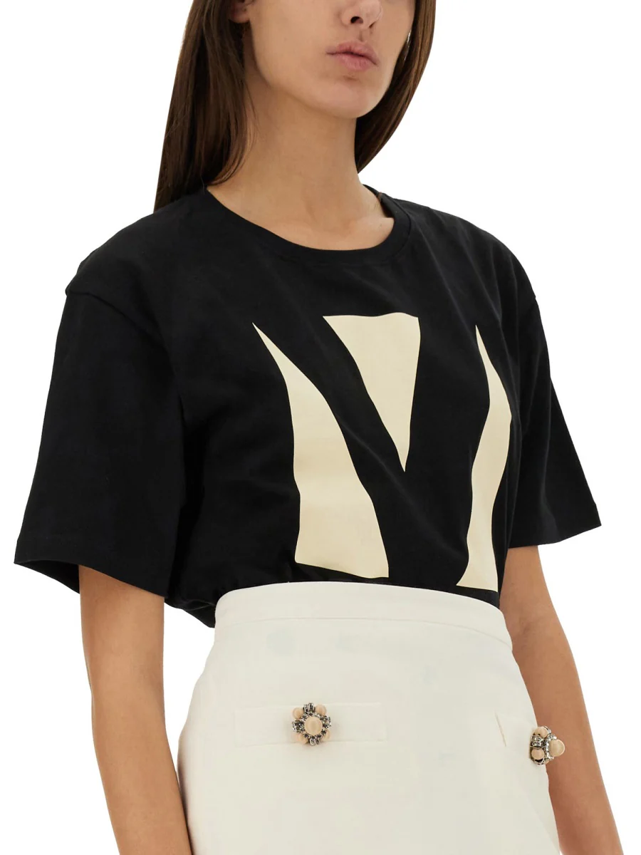 VALENTINO Chez Valentino-print T-shirt - Image 4