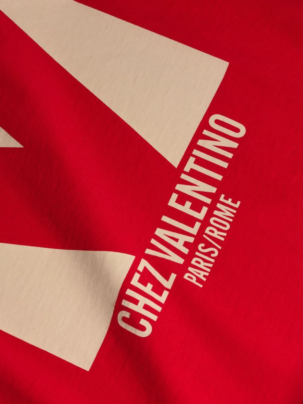 VALENTINO Cotton T-Shirt with Chez Valentino Print - Image 7