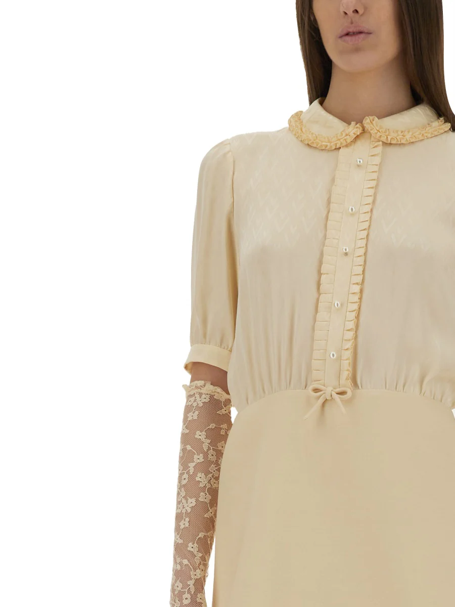 VALENTINO Crepe Couture Short Dress - Image 4