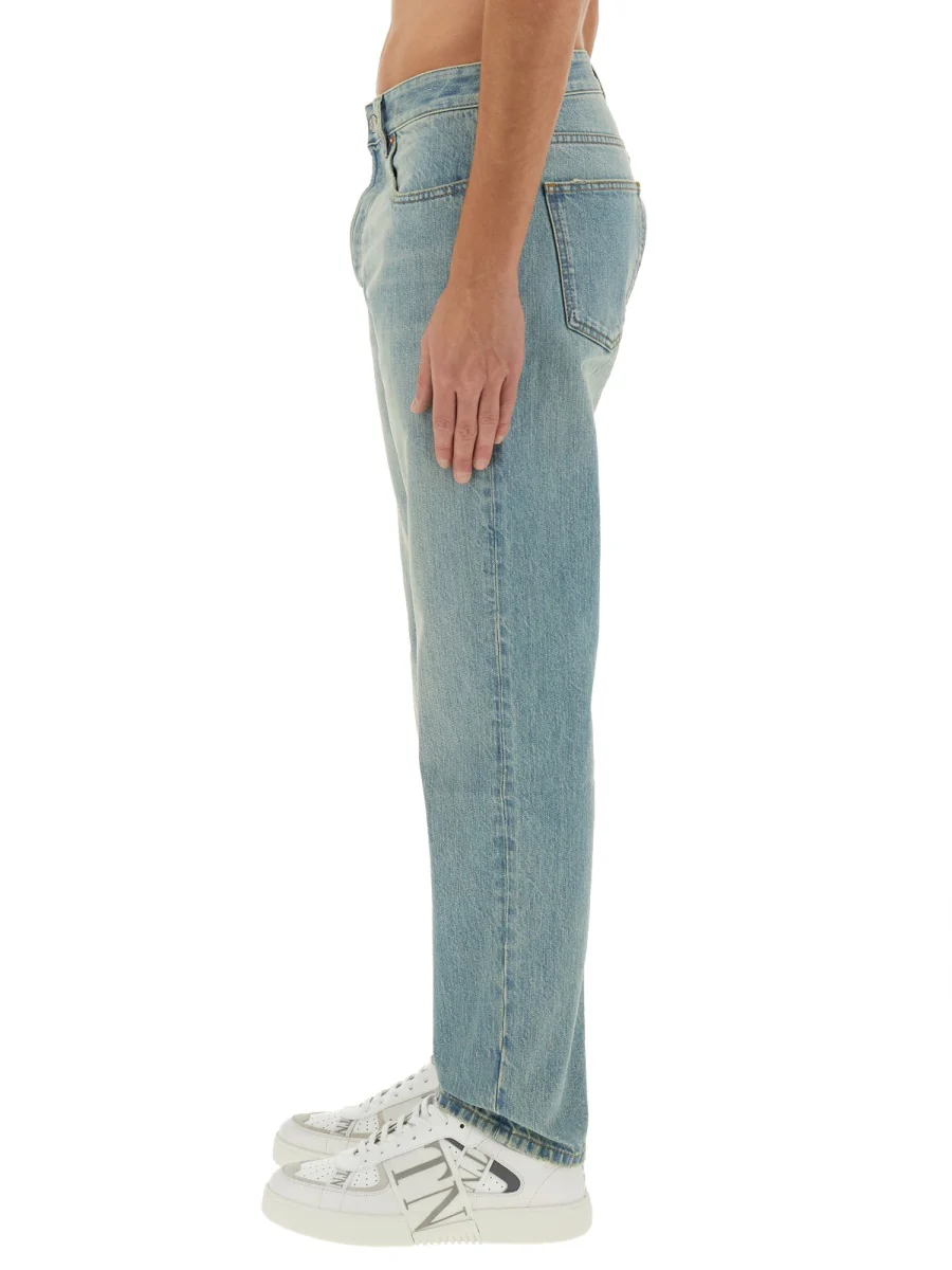 VALENTINO Faded Effect Denim Pants - Image 4