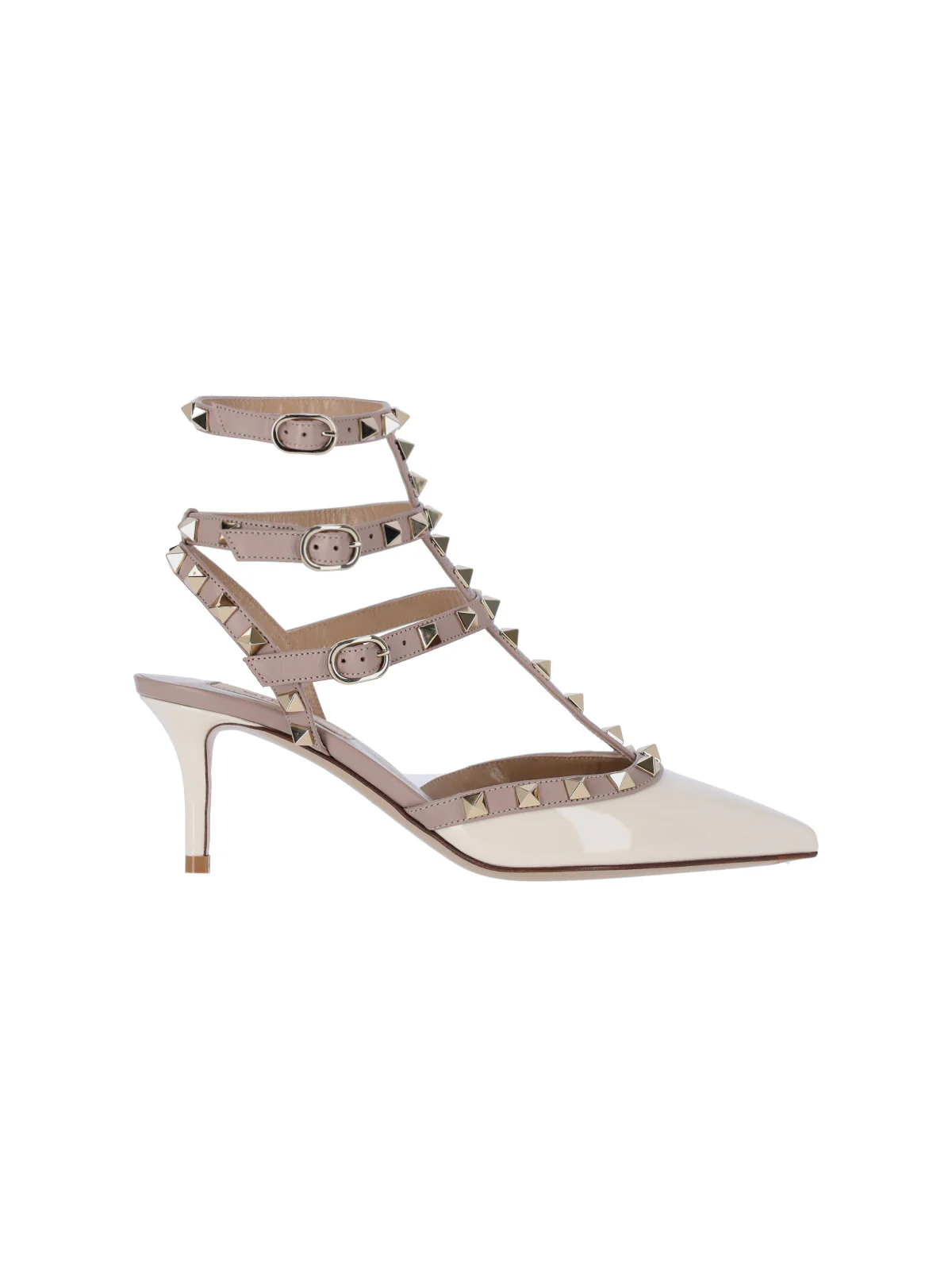 Valentino Garavani 100% Leather Light & Natural Heeled Sandals