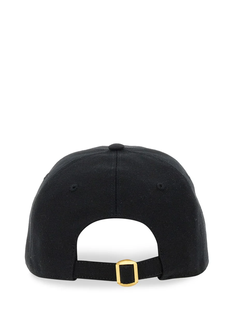 Valentino Garavani Black Cotton Baseball Cap - Image 2