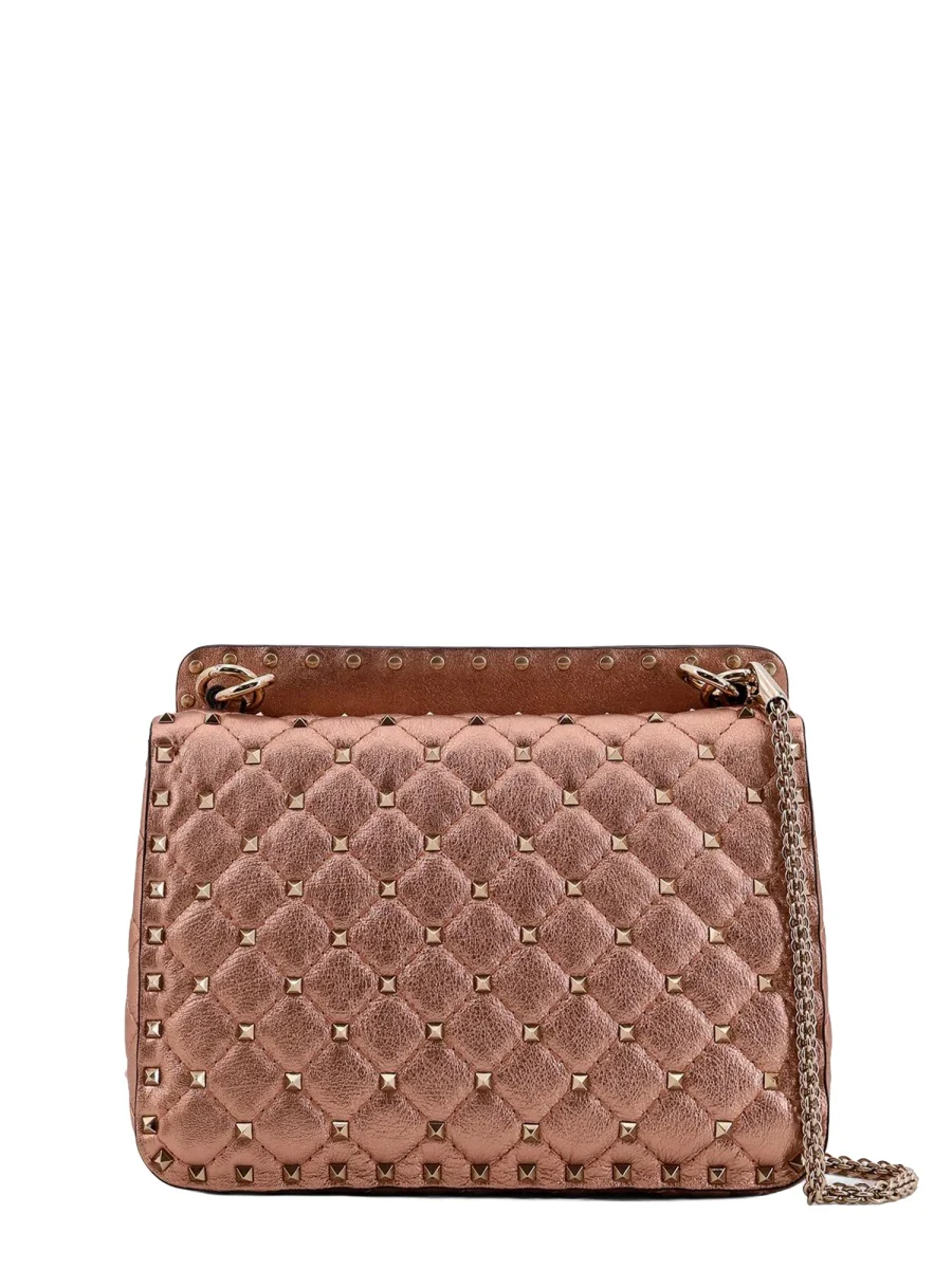 VALENTINO GARAVANI Laminated Leather Rockstud Spike Crossbody Bag - Image 6