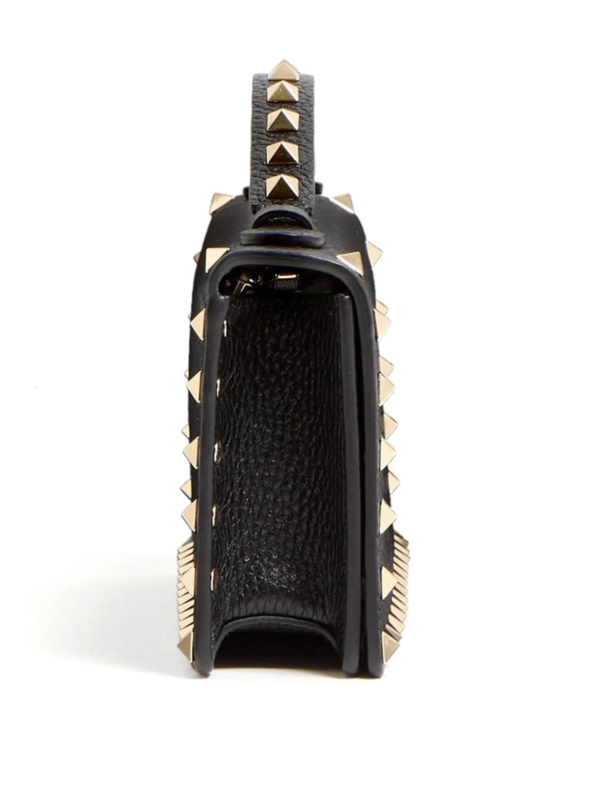 Valentino Garavani Mini Chic Studded Bag with Removable Chain - 10.5 cm Height - Image 6