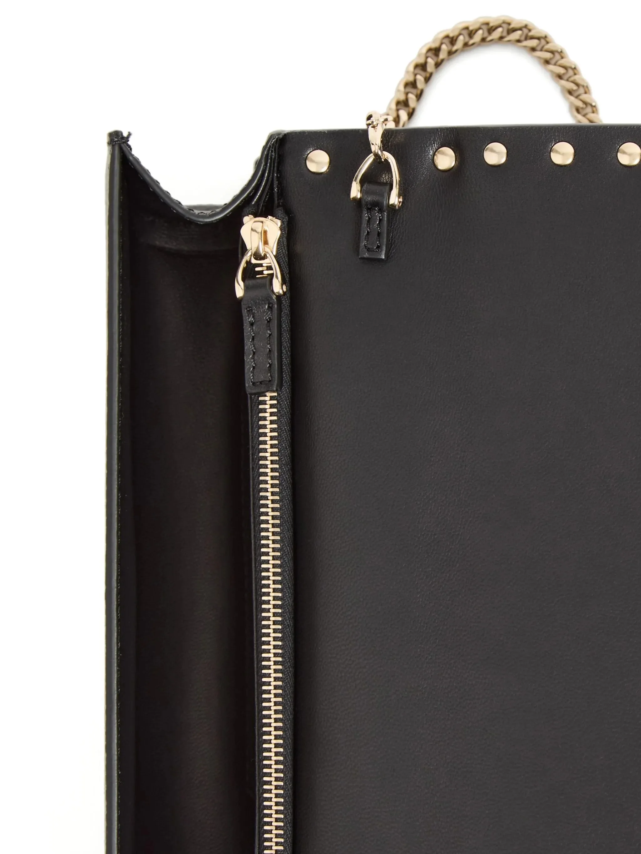 Valentino Garavani Mini Chic Studded Bag with Removable Chain - 10.5 cm Height - Image 7