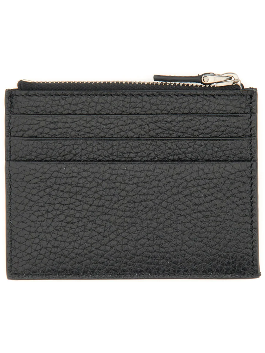 VALENTINO GARAVANI Rockstud Zipped Card Case in Grainy Leather - Image 5