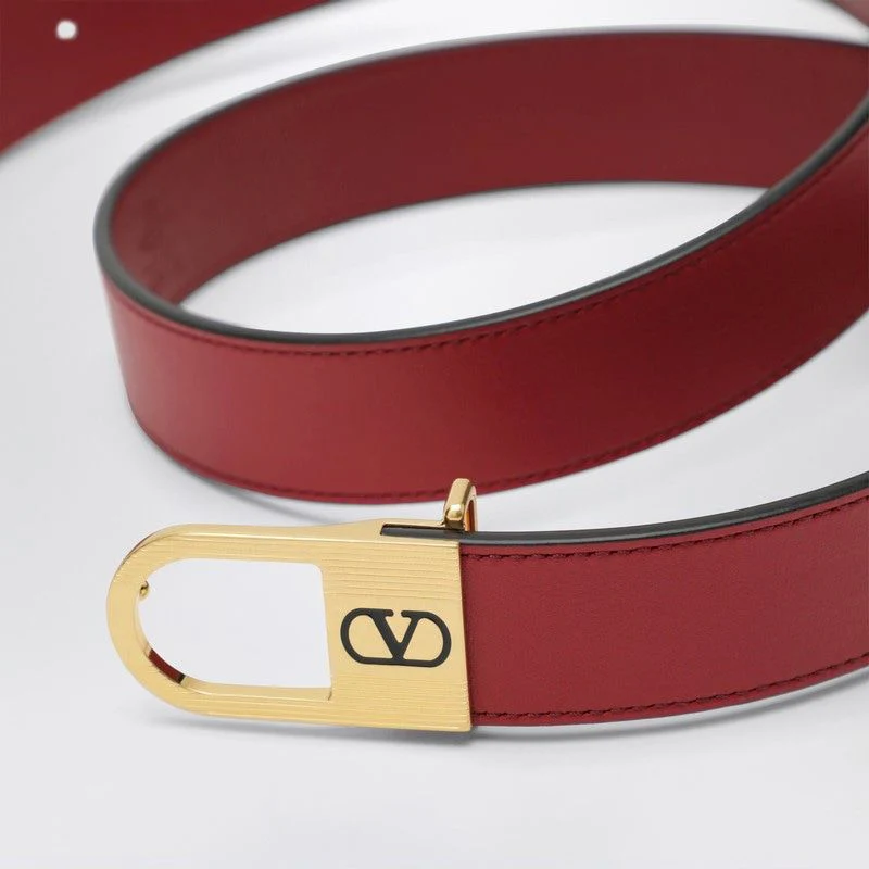 VALENTINO GARAVANI Vlogo Signature Reversible Shiny Calfskin Belt - 30mm / 1.2 In. for Woman - Image 5