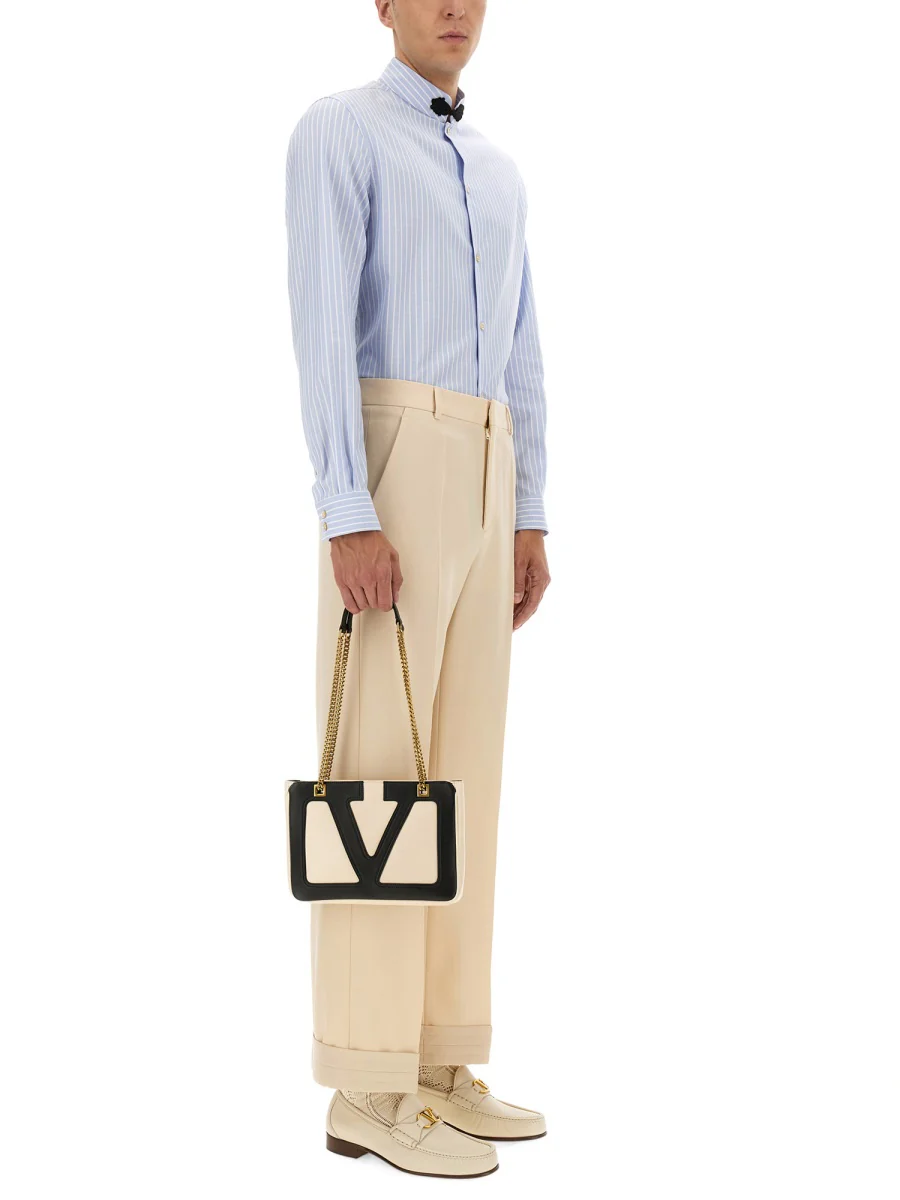 Valentino Slim-Fit Cotton Oxford Shirt with Toggle - Image 2