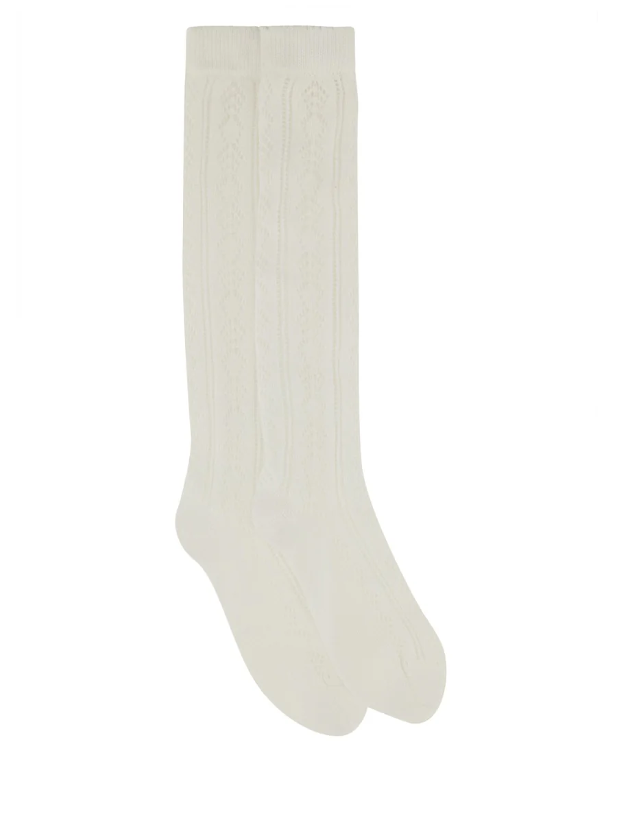 VALENTINO VLogo Cotton Openwork Socks