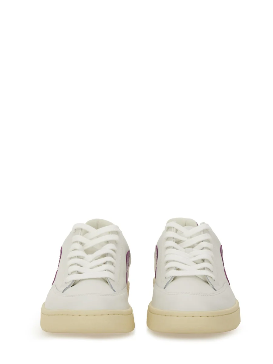 Veja V-12 Leather Sneakers for Women - Image 4