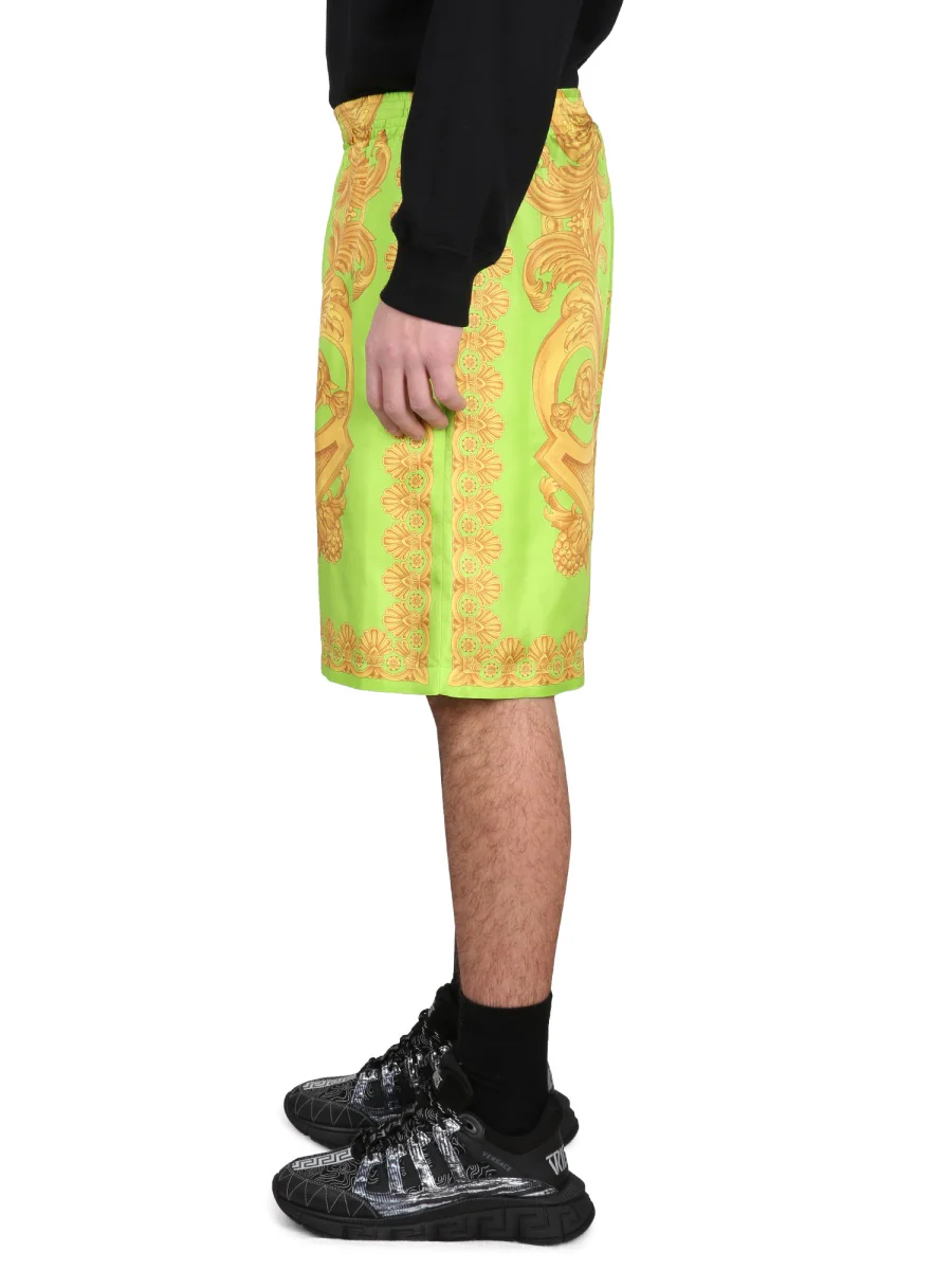 VERSACE Barocco 660 Silk Shorts - Image 3