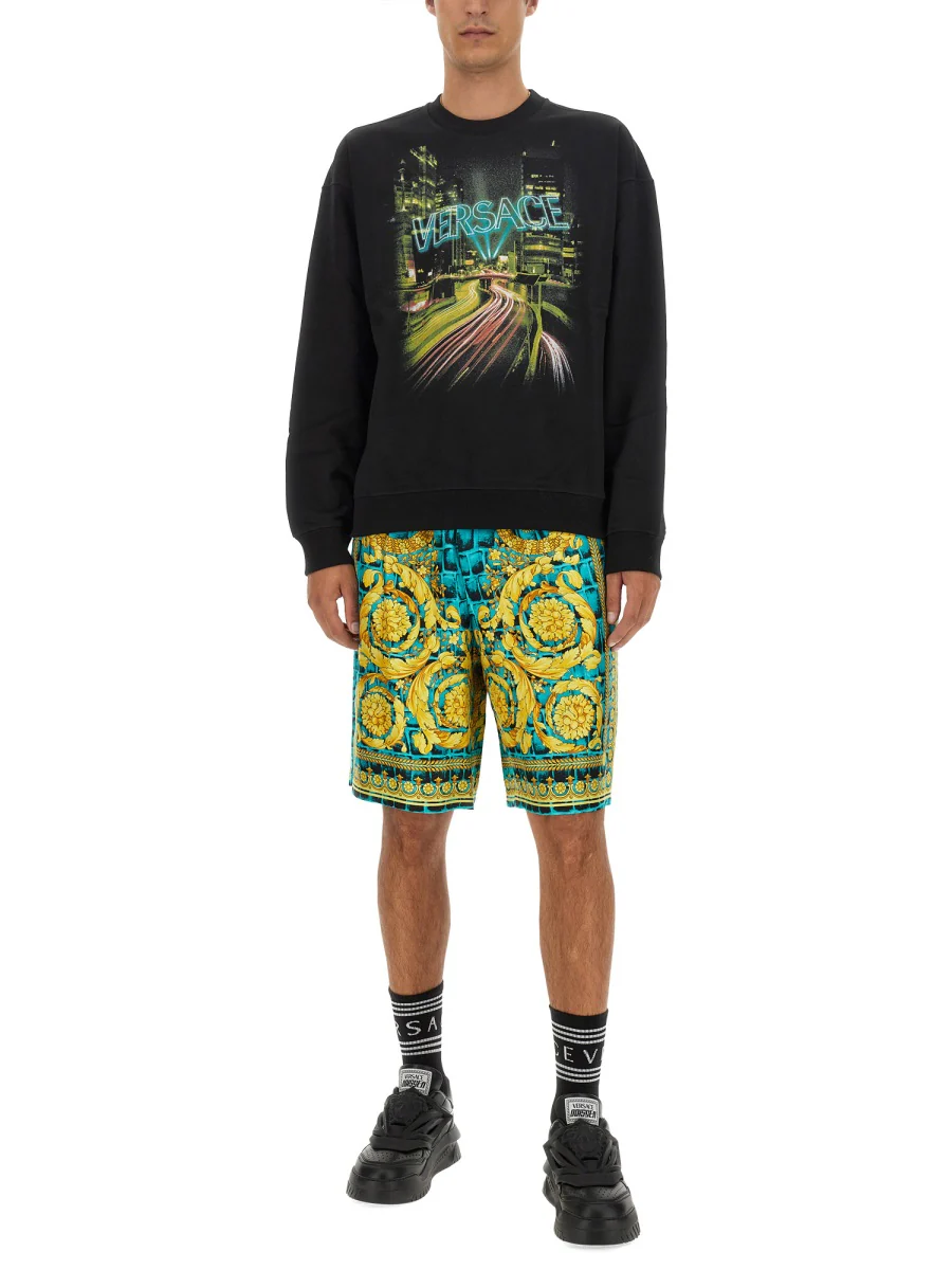 VERSACE City Lights Print Sweatshirt - Image 2
