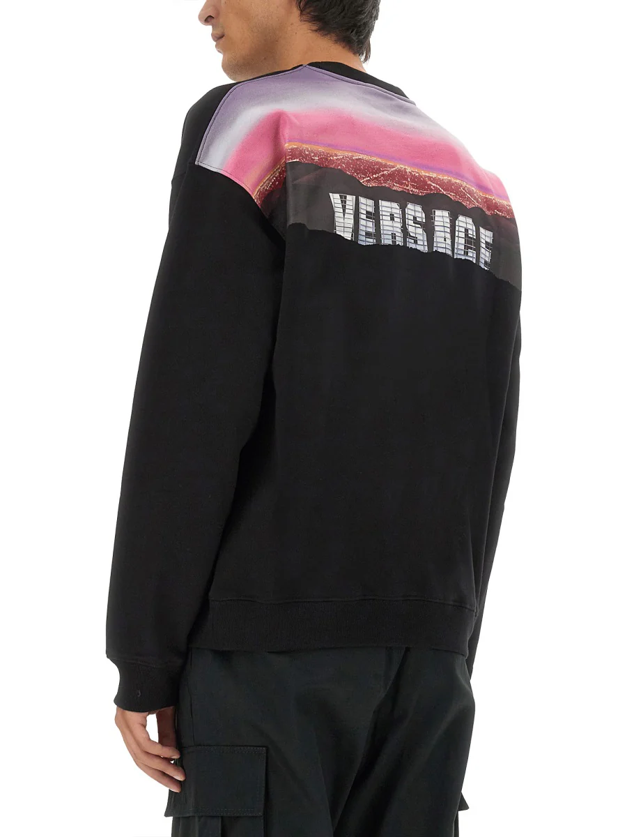 VERSACE Hills Cotton Sweatshirt - Image 4