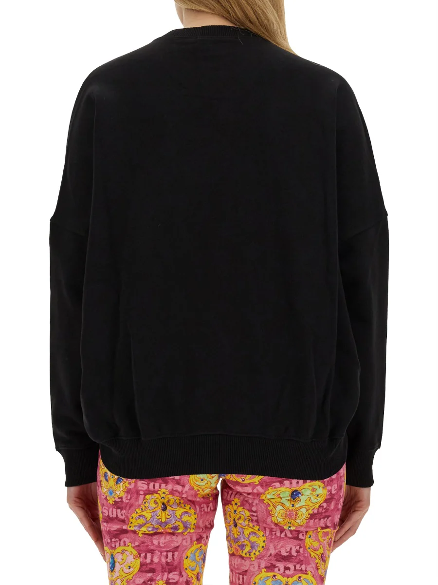 VERSACE JEANS COUTURE Cropped Sweatshirt with Logo - Image 3