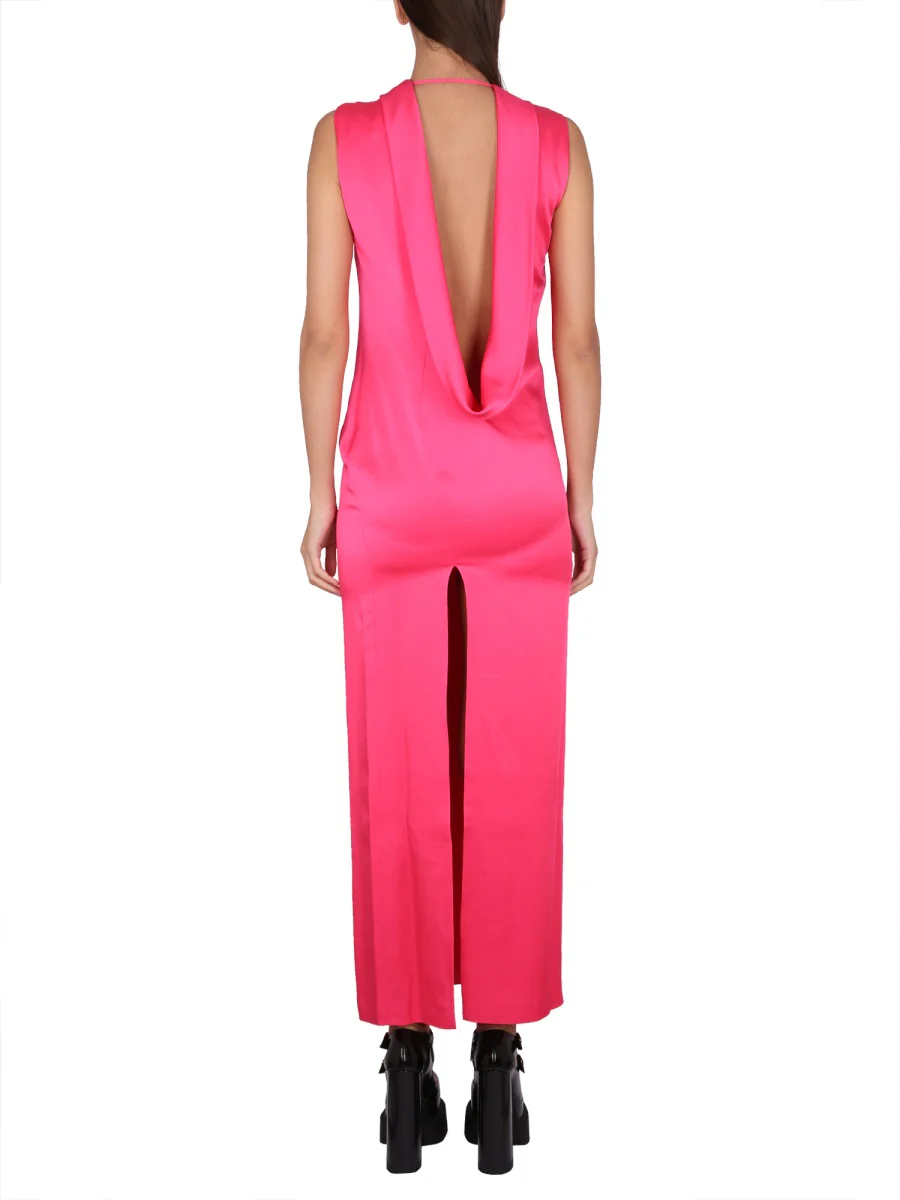 VERSACE Long Dress with Ring Neckline - Image 3