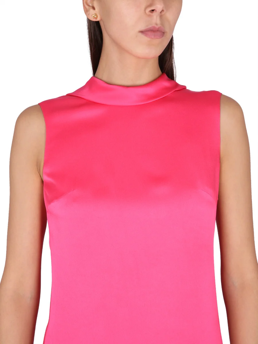 VERSACE Long Dress with Ring Neckline - Image 4